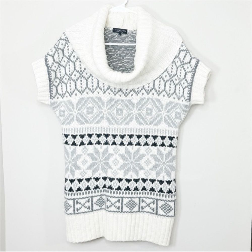 Chiara Mente Women's Sweater Turtleneck Short Sleeve, made in Italy